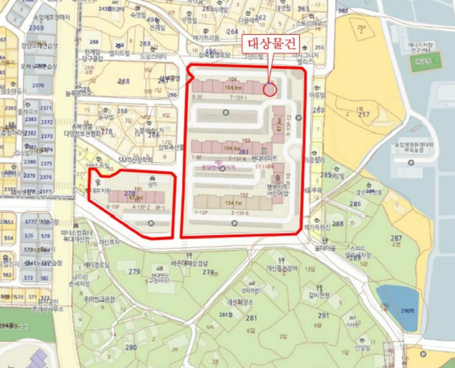 충청북도 청주시 서원구 개신동 278-10 현대아파트 104동 11층1101호 외 1필지 아파트 경매 사진 6