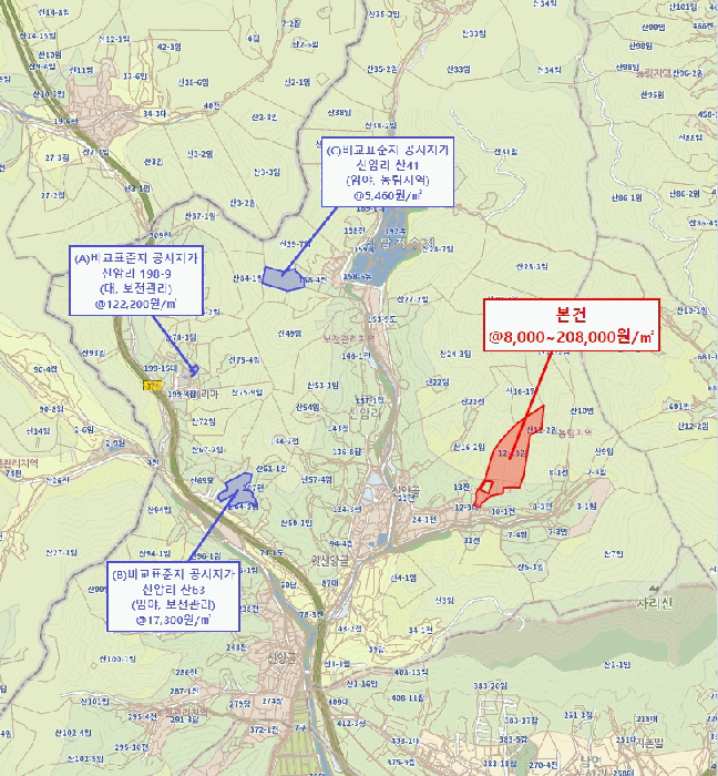 경기도 양주시 남면 신암리 12-14 외 4필지 임야 경매 사진 34