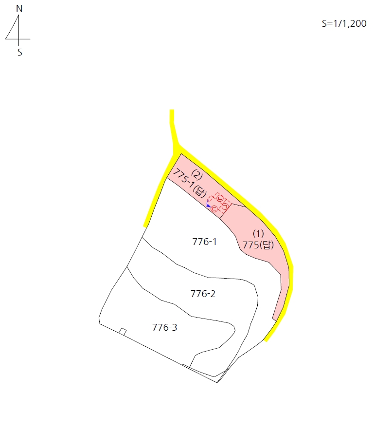 충청북도 괴산군 청안면 문방리 775 외 1필지 답 경매 사진 13