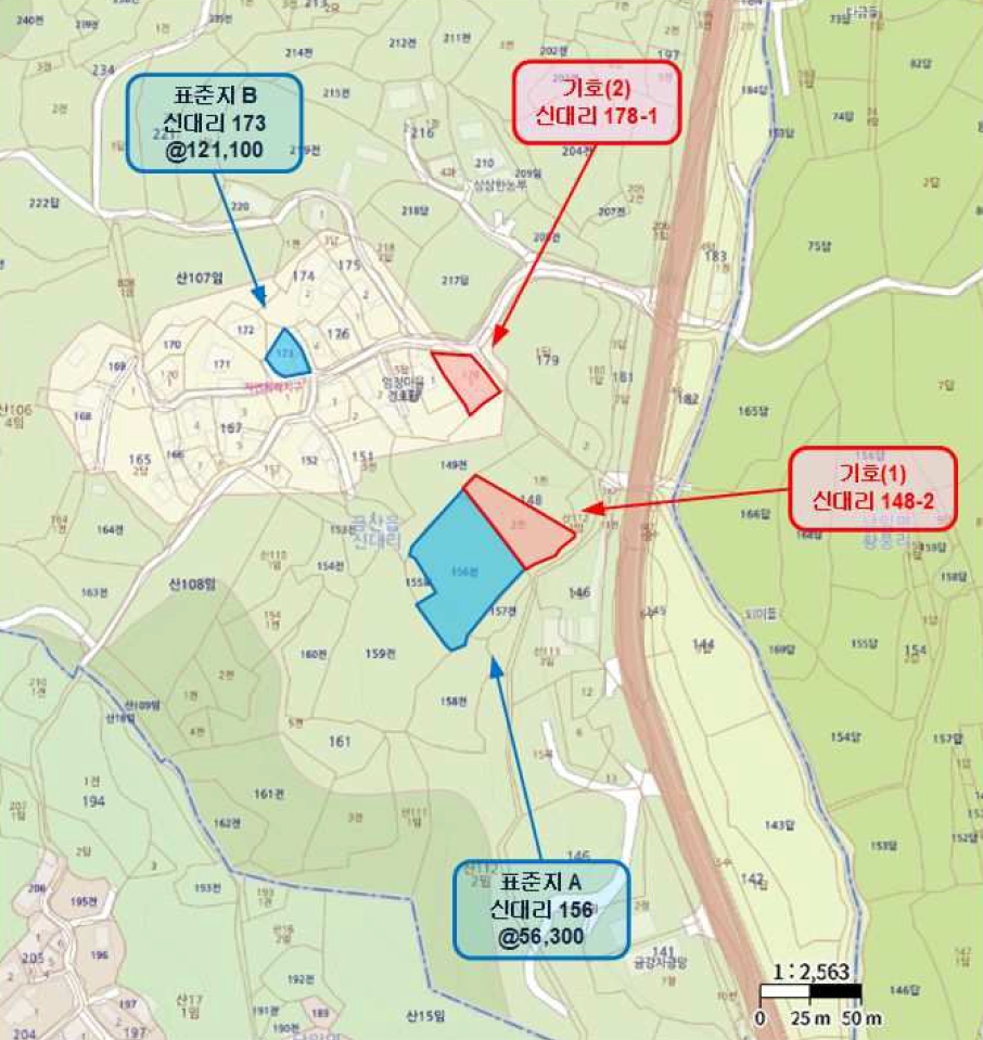 충청남도 금산군 금산읍 신대리 148-2 외 5필지 전 경매 사진 42