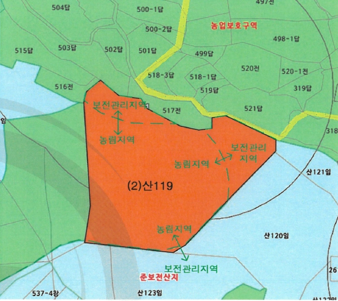 전라남도 강진군 마량면 영동리 산119 임야 경매 사진 14