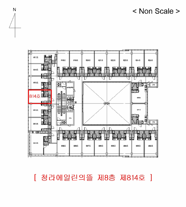 인천광역시 서구 청라동 162-22 청라에일린의뜰 8층814호 외 1필지 오피스텔(주거) 경매 사진 7
