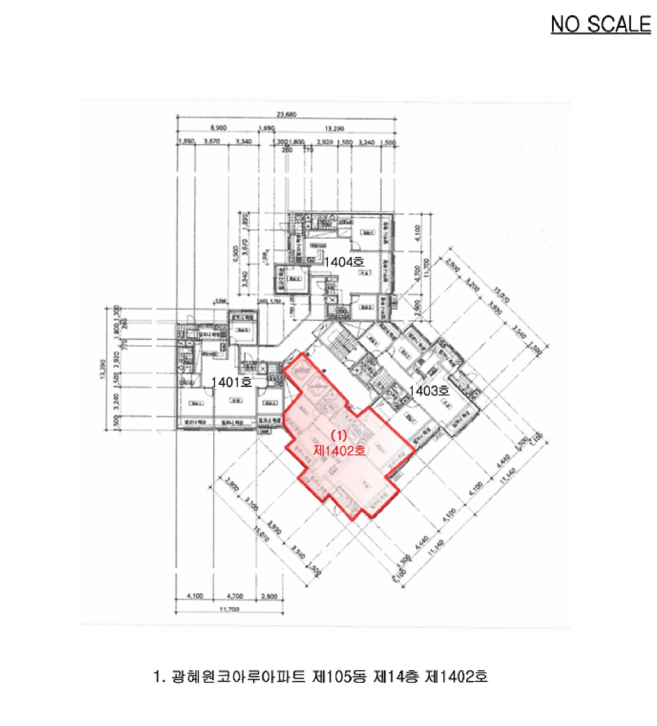 충청북도 진천군 광혜원면 광혜원리 1085 광혜원코아루아파트 105동 14층1402호 아파트 경매 사진 12