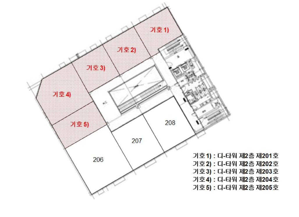전라남도 목포시 옥암동 1225-1 디-타워 2층201호 근린상가 경매 사진 60
