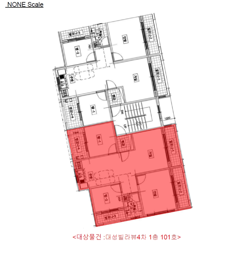 인천광역시 미추홀구 학익동 705-2 대성빌라뷰4차 1층101호 다세대(빌라) 경매 사진 15