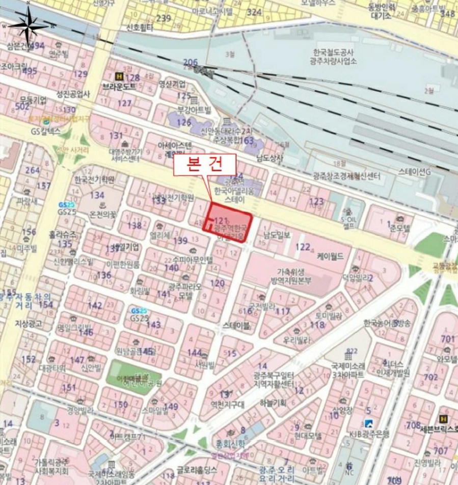 광주광역시 북구 신안동 121-2 광주역한국아델리움 9층919호 오피스텔(주거) 경매 사진 9