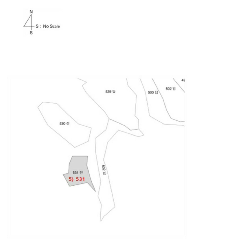전라남도 곡성군 목사동면 용봉리 531 전 경매 사진 5