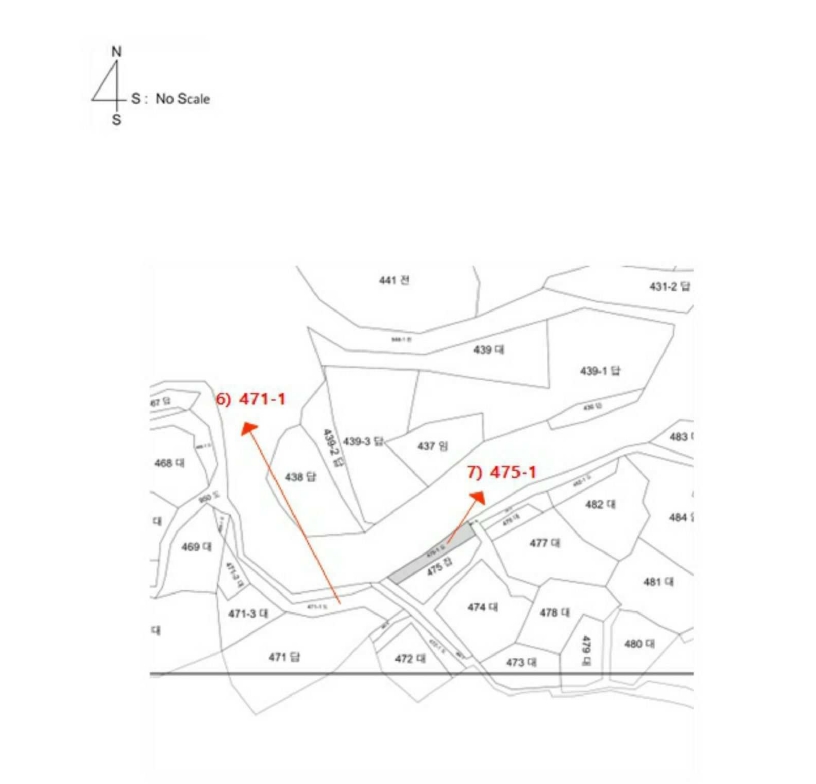 전라남도 곡성군 목사동면 용봉리 471-1 외 1필지 도로 경매 사진 8