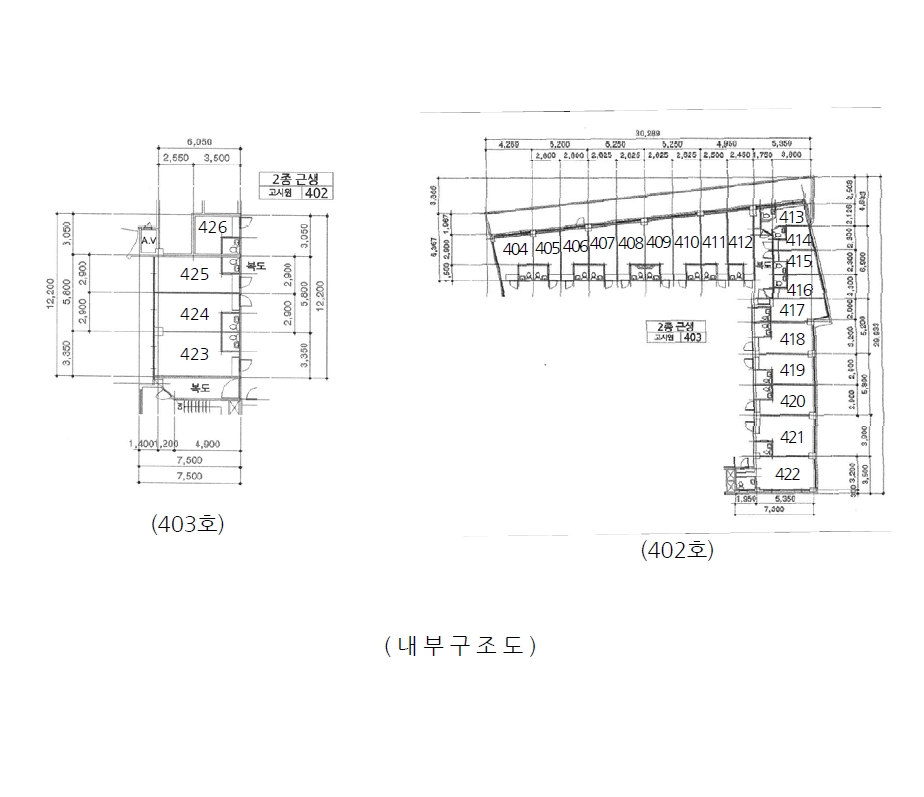 충청북도 청주시 서원구 사창동 385-13 대승중문타운 4층402호 외 1개호 외 3필지 근린상가 경매 사진 8