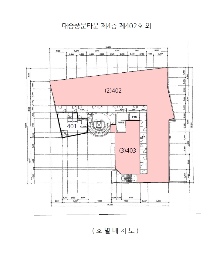 충청북도 청주시 서원구 사창동 385-13 대승중문타운 4층402호 외 1개호 외 3필지 근린상가 경매 사진 10