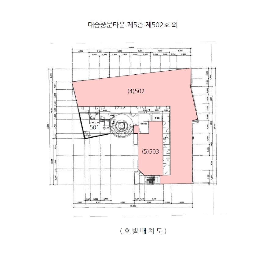 충청북도 청주시 서원구 사창동 385-13 대승중문타운 5층502호 외 1개호 외 3필지 근린상가 경매 사진 11